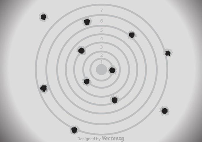 Vektor Papiergewehr Ziel