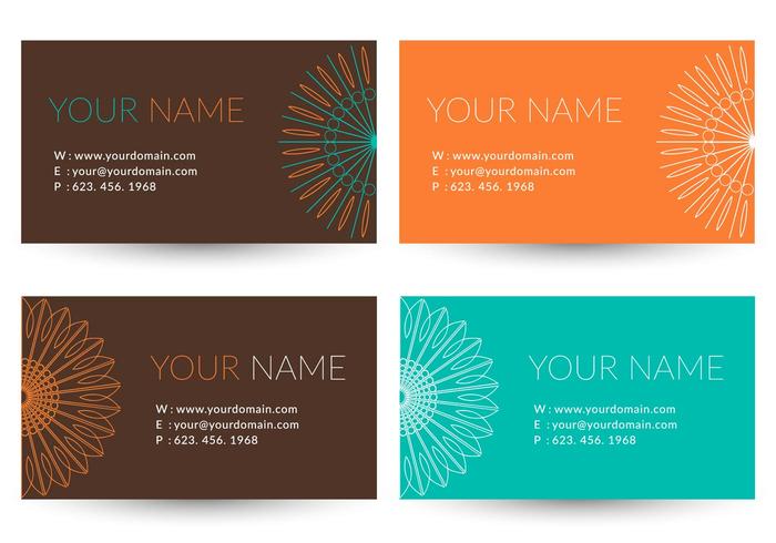 Gratis Trendy Business Vector Card