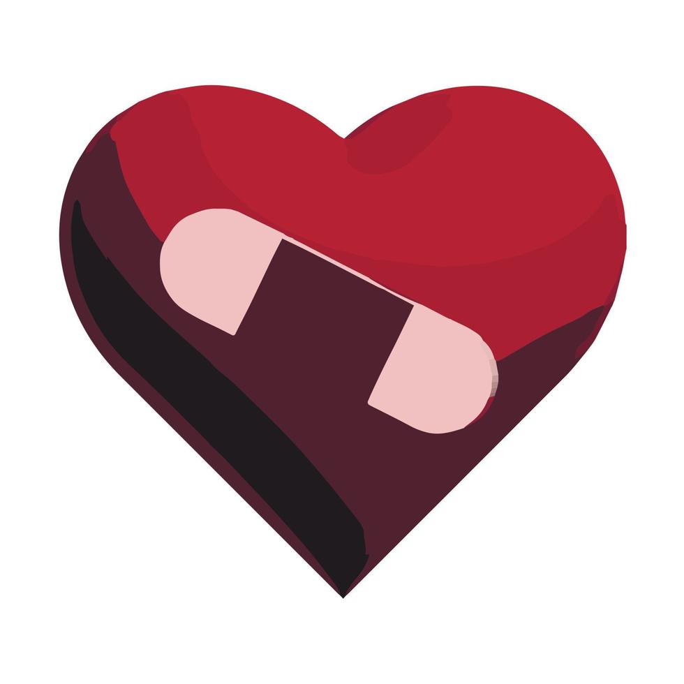rött hjärta. realistisk 3d design ikon hjärta symbol kärlek. vektor illustration