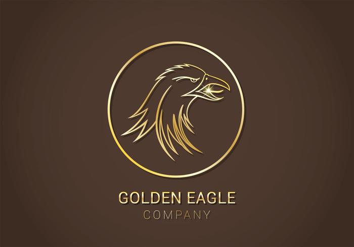Gratis Golden Eagle Vector Logo