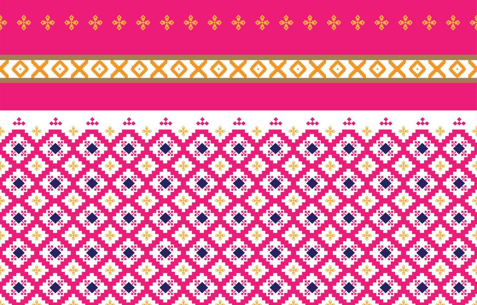 abstrakte geometrische und tribale Muster, Gebrauchsdesign lokale Stoffmuster, von indigenen Stämmen inspiriertes Design. geometrische Vektorillustration vektor