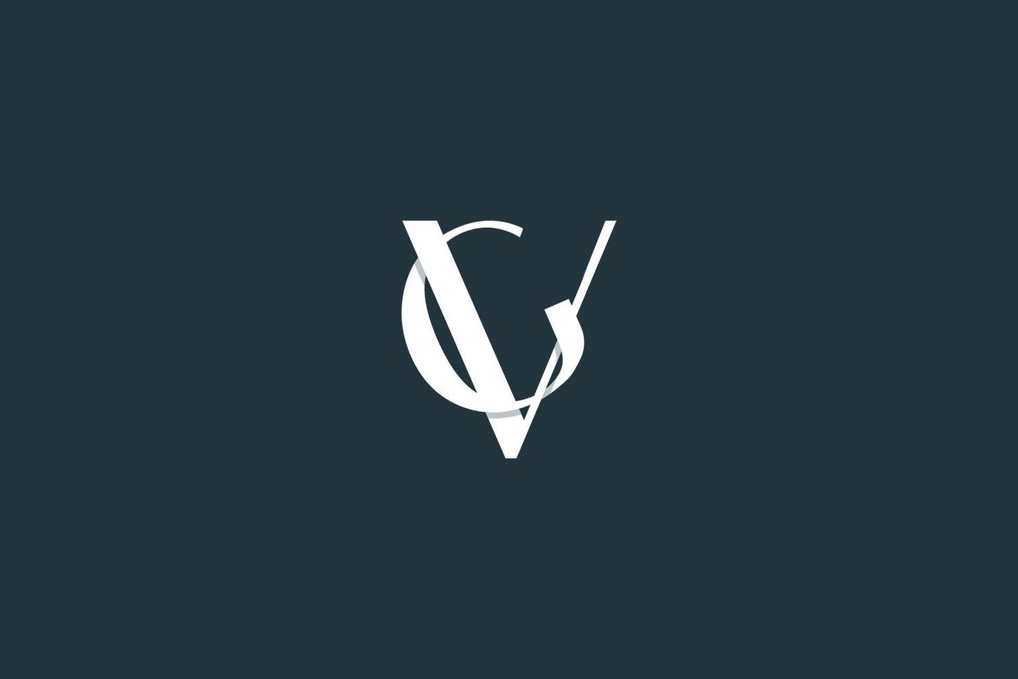 initial bokstav vg logotyp eller gv logo design vektor mall
