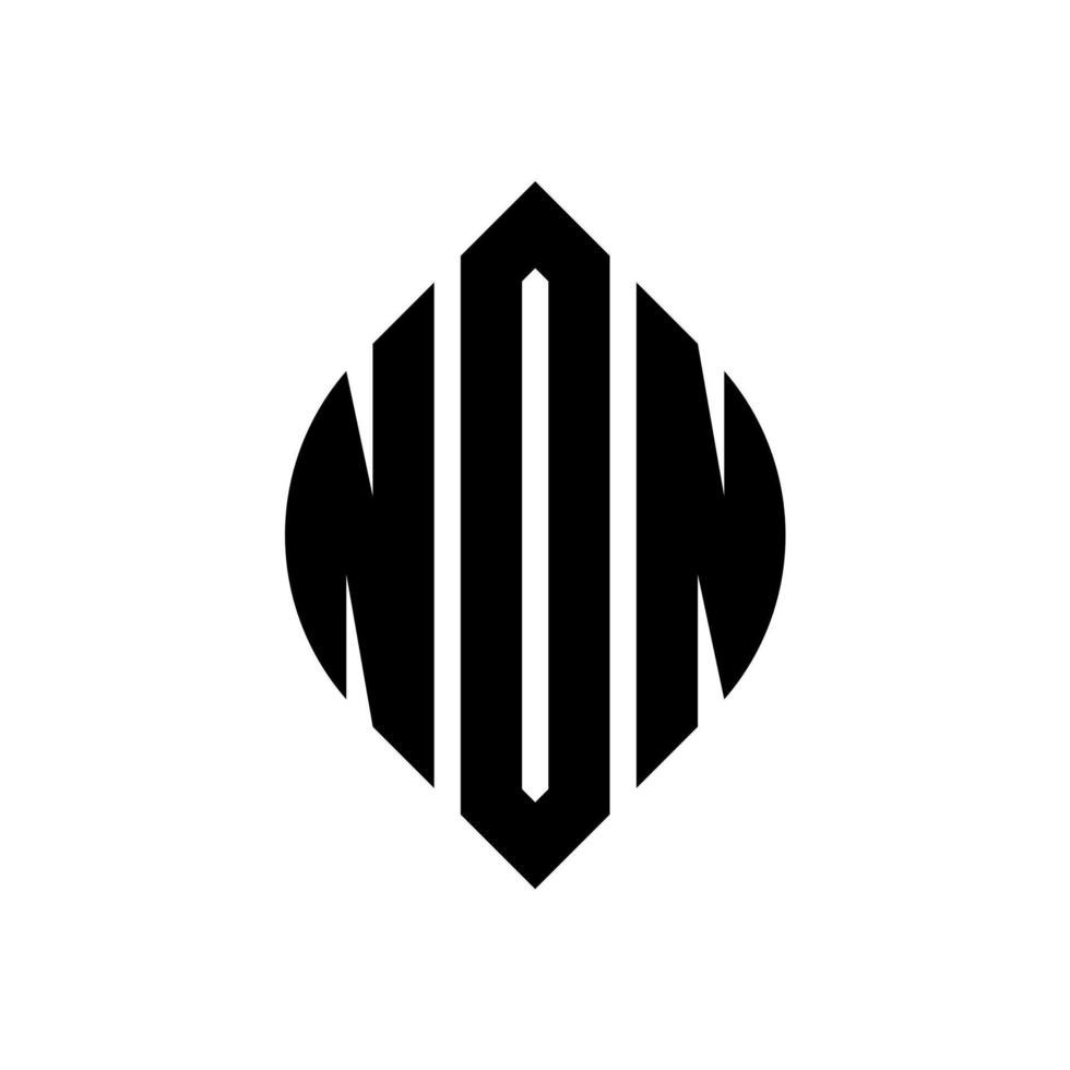 Nicht-Kreis-Buchstaben-Logo-Design mit Kreis- und Ellipsenform. nicht ellipsenförmige buchstaben mit typografischem stil. Die drei Initialen bilden ein Kreislogo. Nicht-Kreis-Emblem abstrakter Monogramm-Buchstaben-Markierungsvektor. vektor