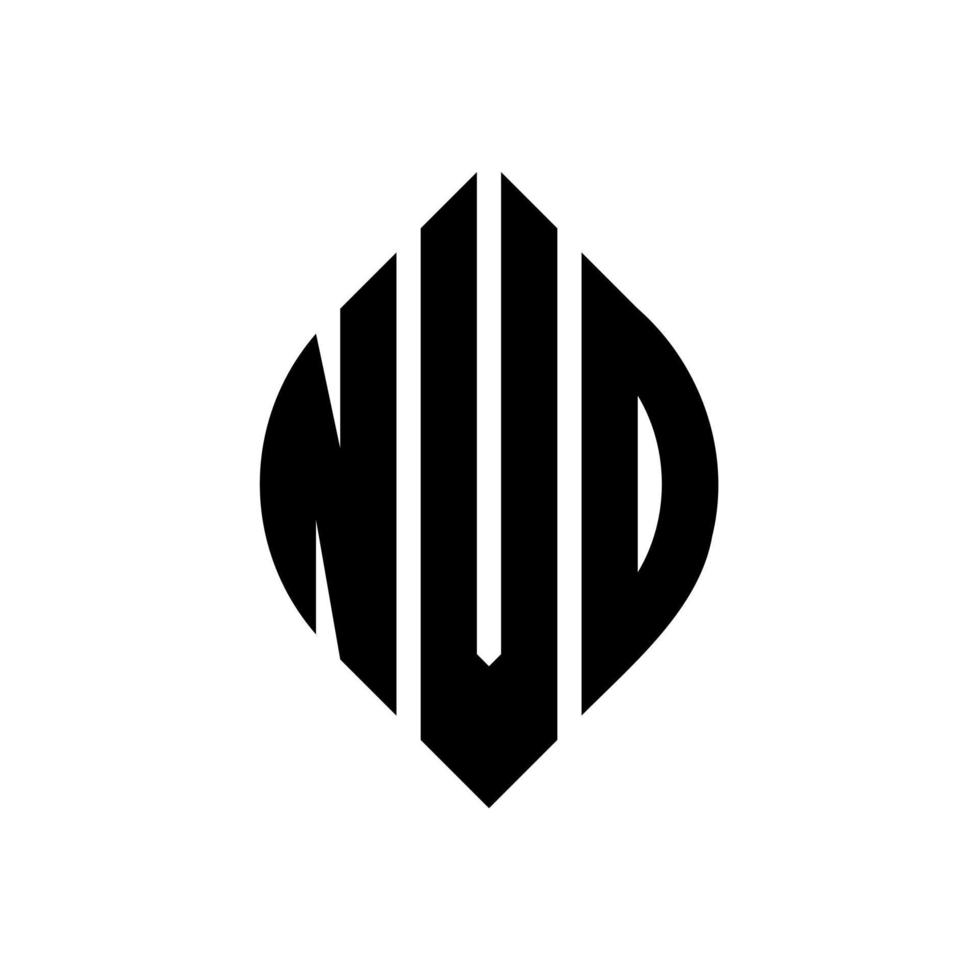 Nvd-Kreisbuchstaben-Logo-Design mit Kreis- und Ellipsenform. NVD-Ellipsenbuchstaben mit typografischem Stil. Die drei Initialen bilden ein Kreislogo. Nvd-Kreis-Emblem abstrakter Monogramm-Buchstaben-Markierungsvektor. vektor