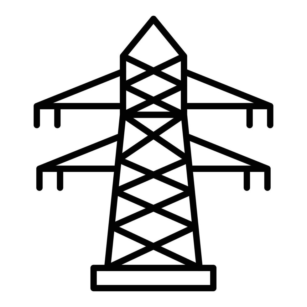 Übertragungsturm-Symbol-Stil vektor