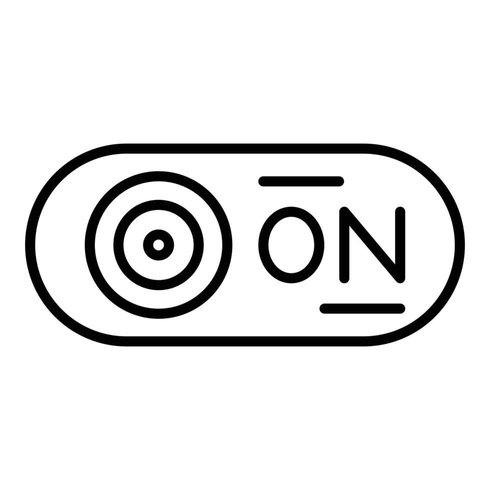 Ein-Aus-Schalter-Icon-Stil vektor