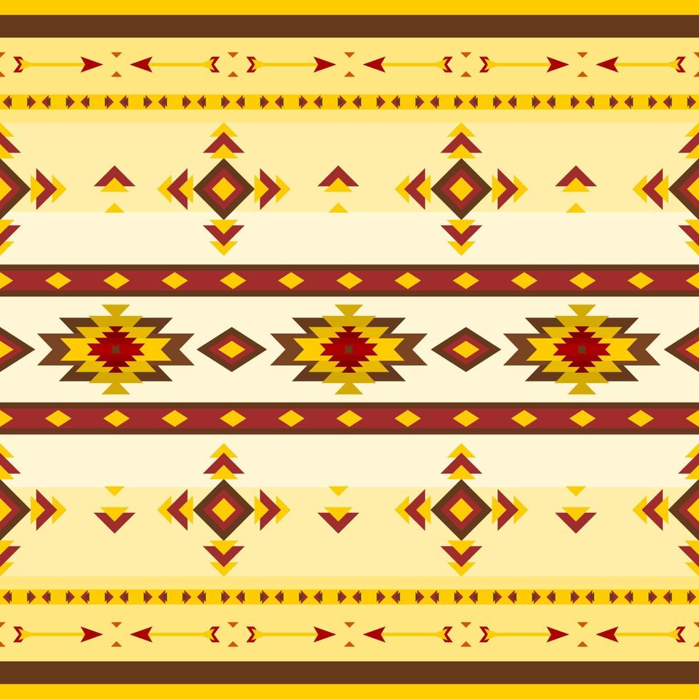 editierbarer Vektor des geometrischen farbenfrohen Illustrationsmusters der amerikanischen Ureinwohner zum Erstellen des Hintergrunds der traditionellen Kultur und des geschichtsbezogenen Designs