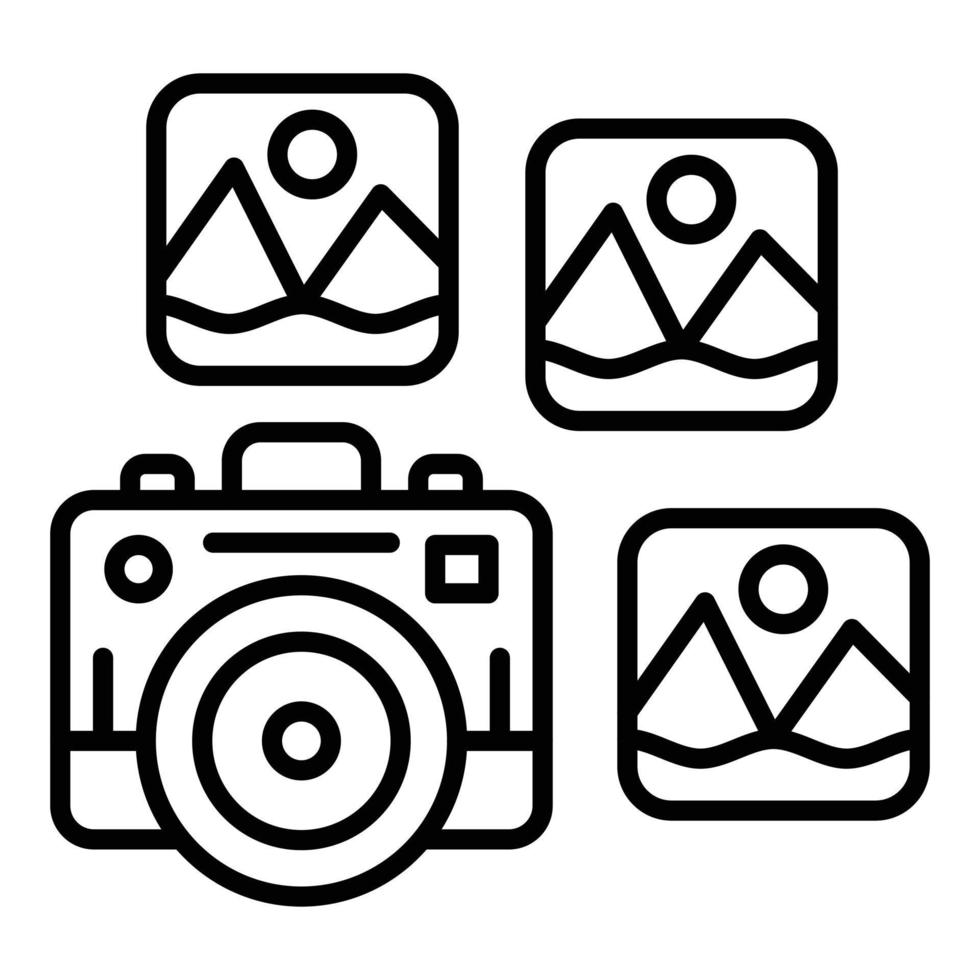 Fotografie-Icon-Stil vektor