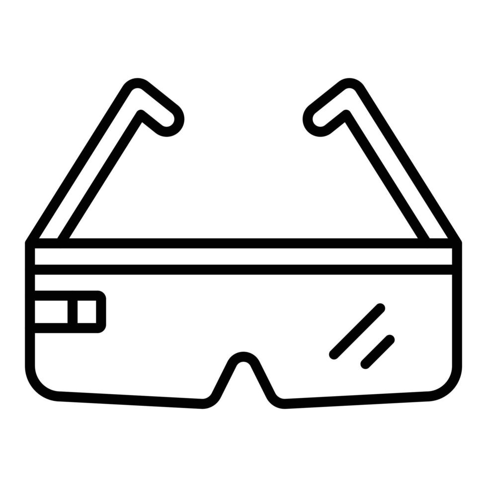 Ar-Brille-Symbol-Stil vektor