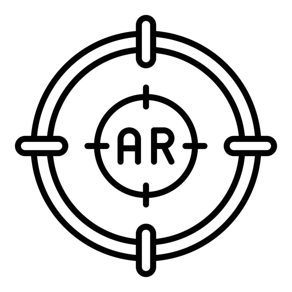Ar-Shooting-Icon-Stil vektor