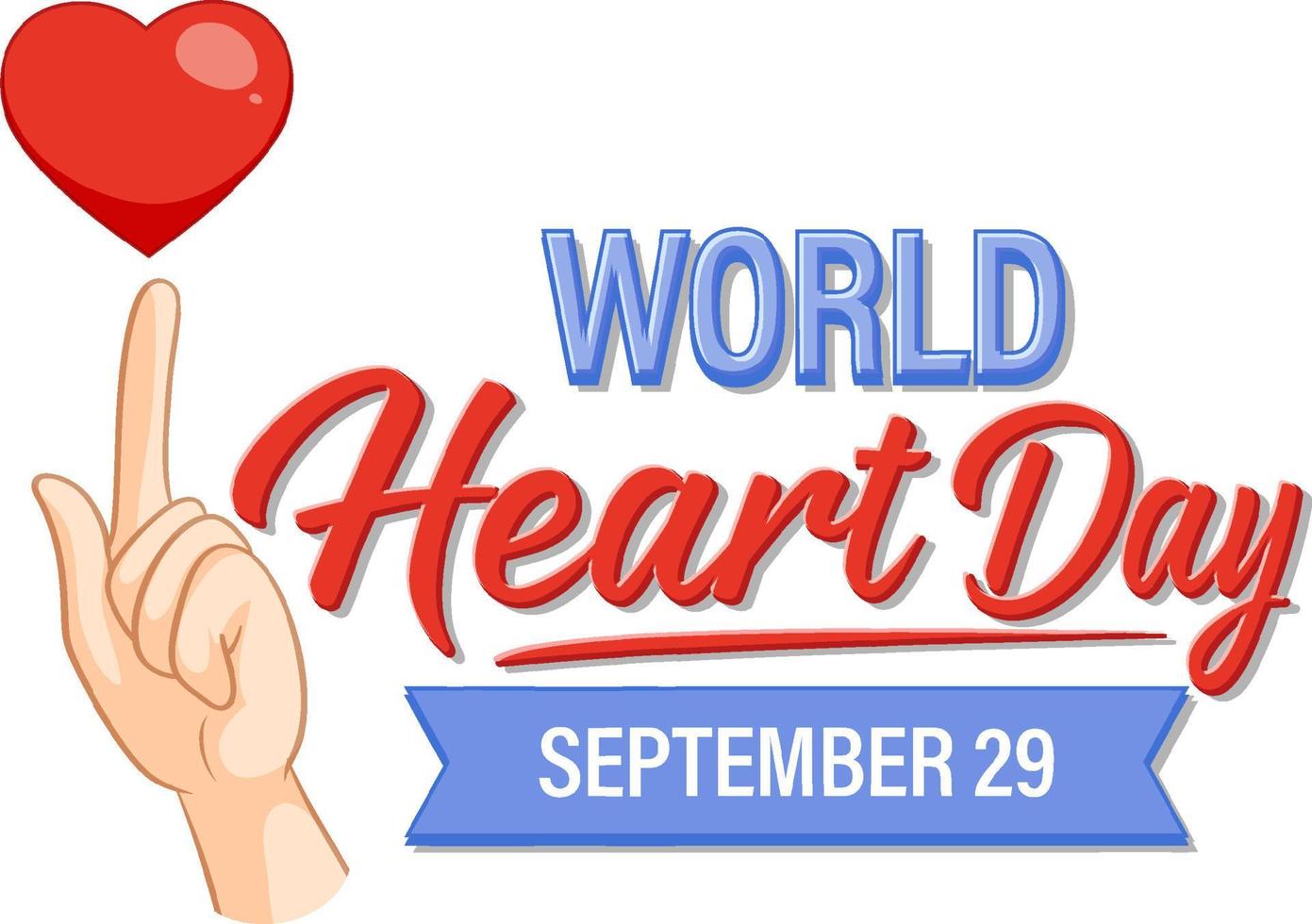 World Heart Day 29 september vektor