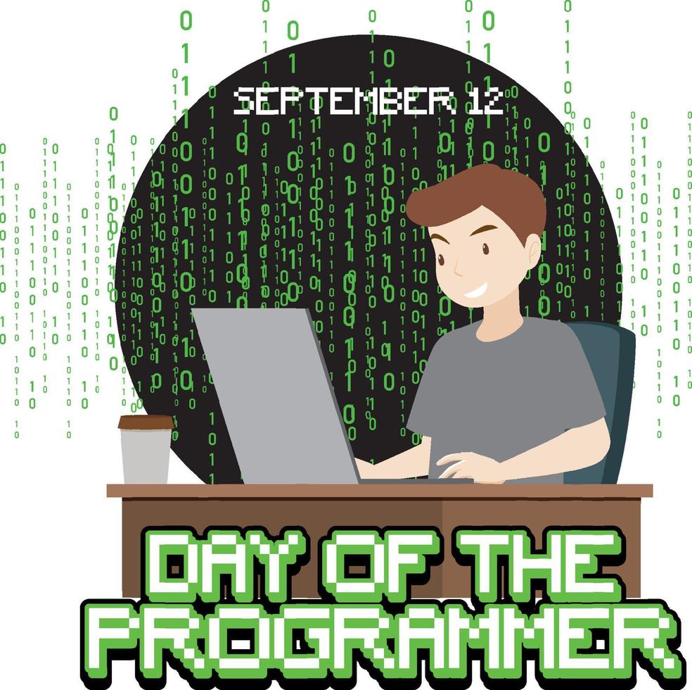 dagen för programmerarens affischer vektor