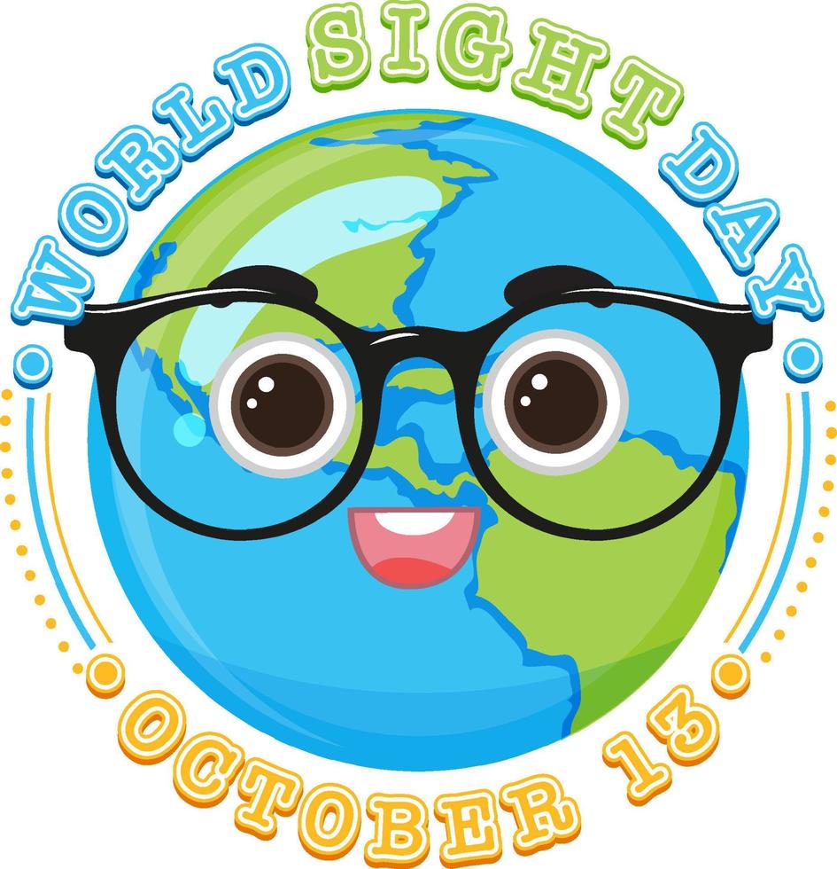 World sight day affischdesign vektor