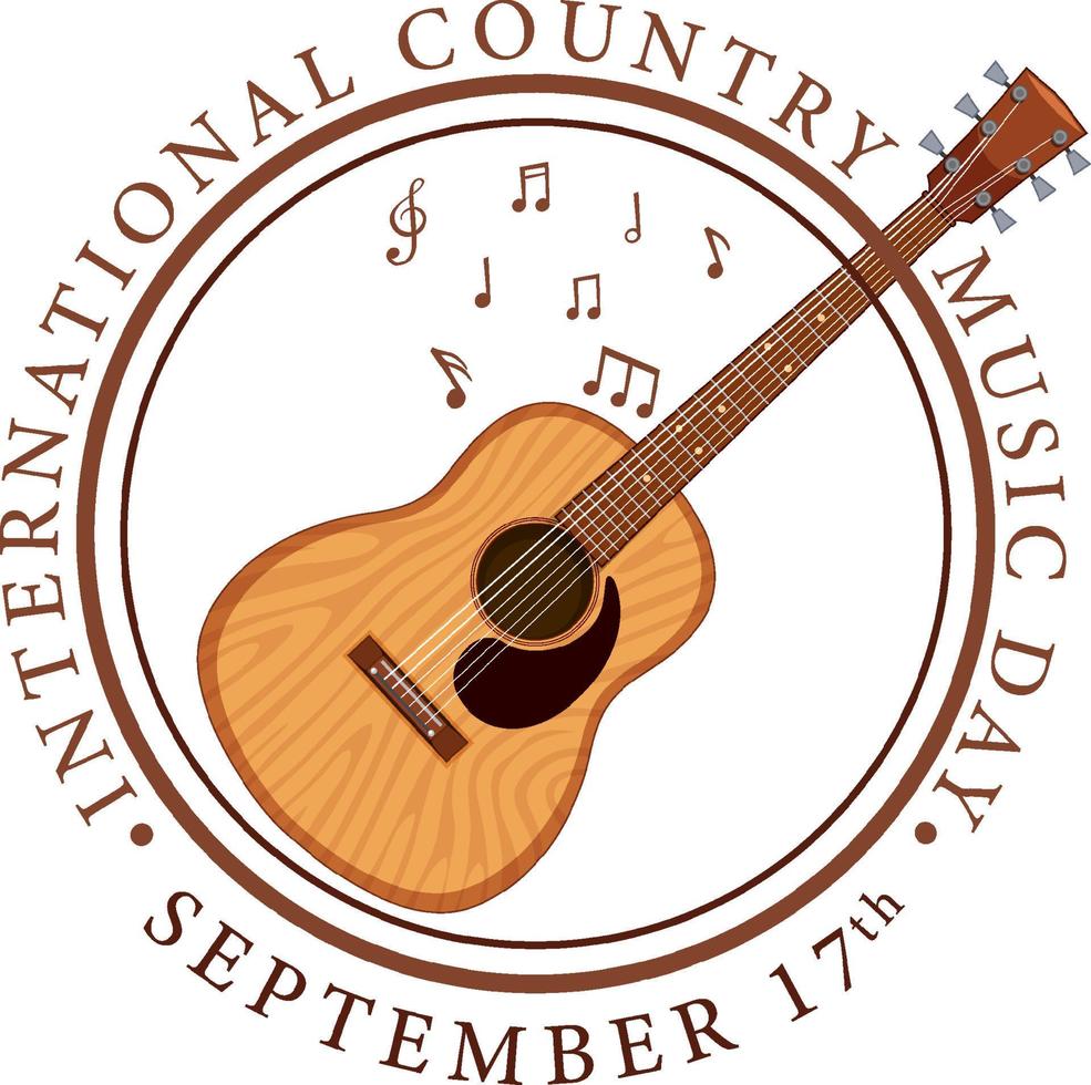 Internationaler Tag der Country-Musik vektor