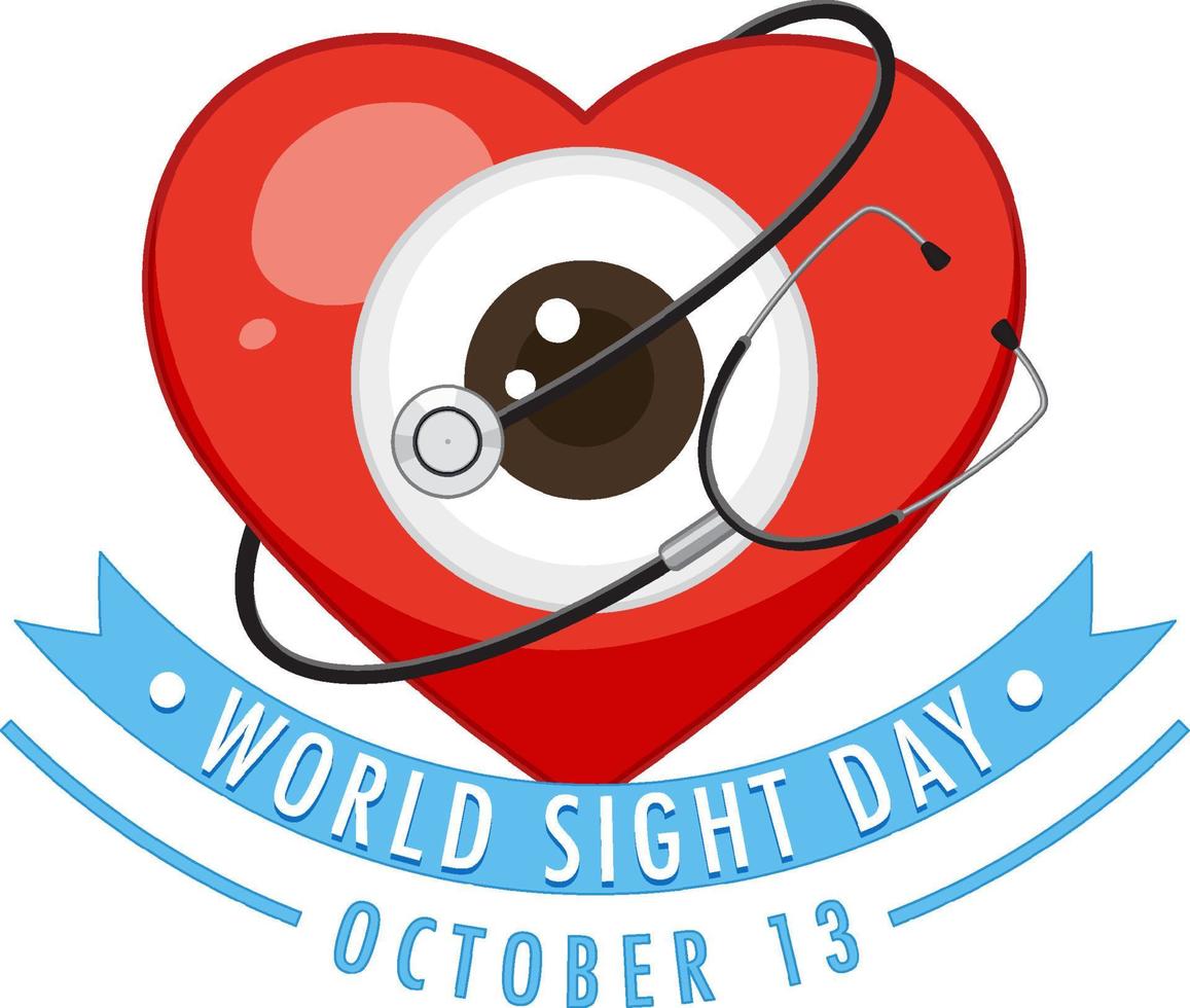 World sight day affischdesign vektor