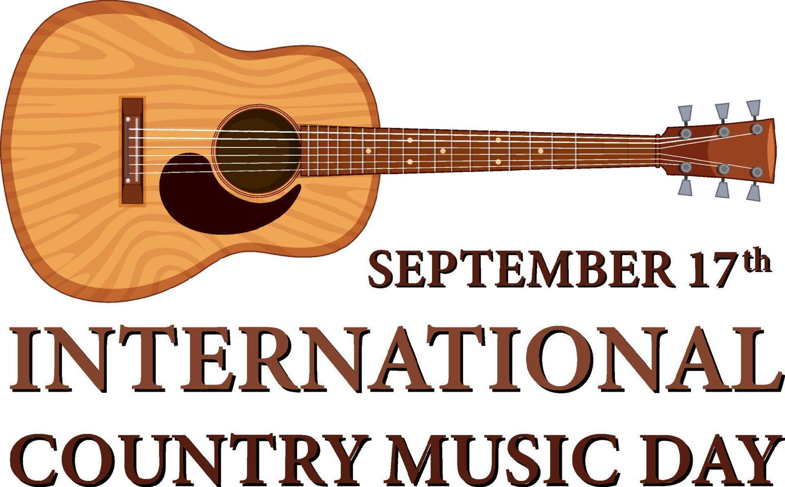 Internationaler Tag der Country-Musik vektor