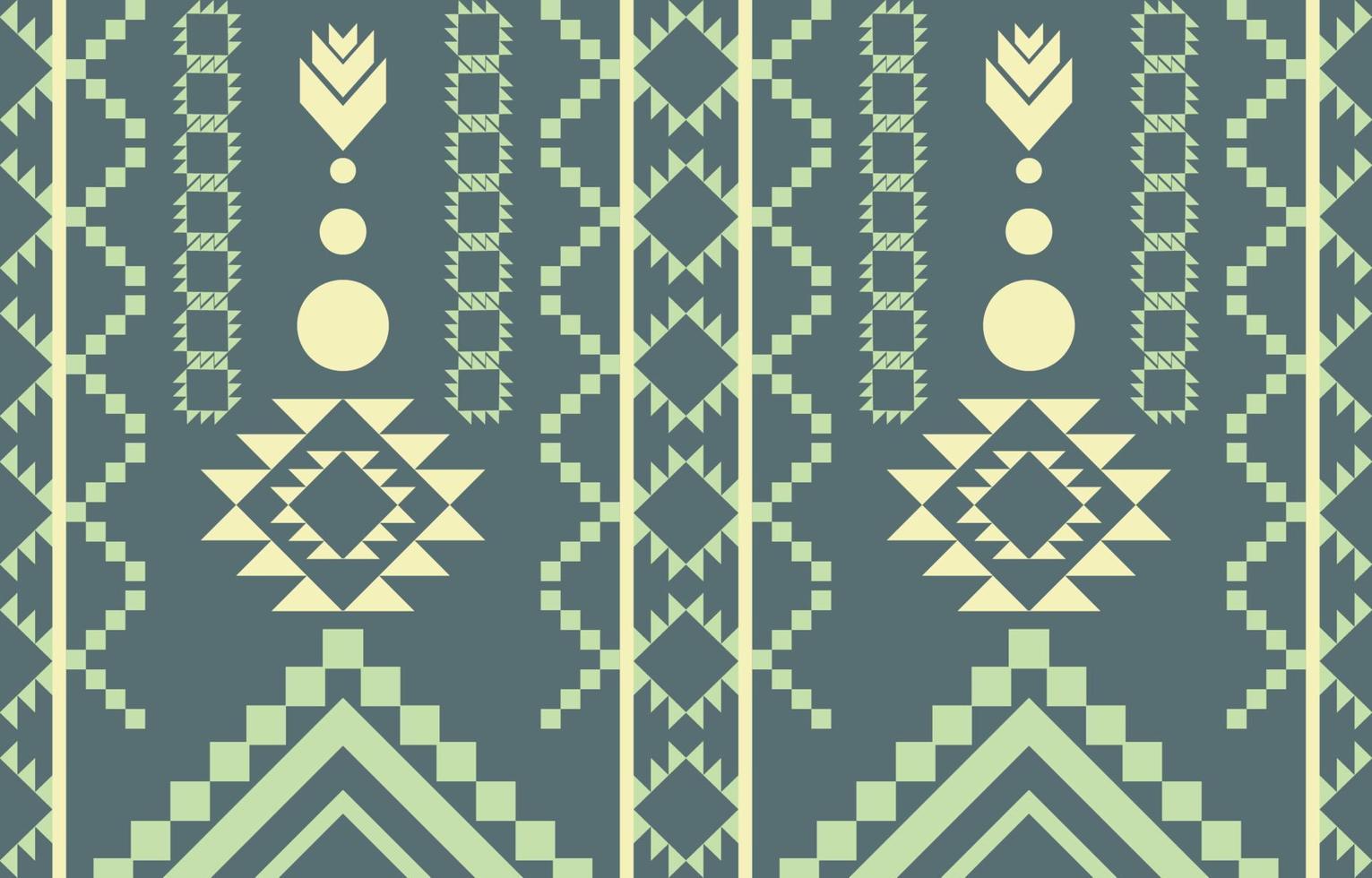 Navajo-Indianer-Stoff nahtloses Muster, geometrischer Stammes-ethnischer traditioneller Hintergrund, Design-Elemente, Design für Teppich, Tapete, Kleidung, Teppich, Interieur, Stickerei-Vektor-Illustration. vektor