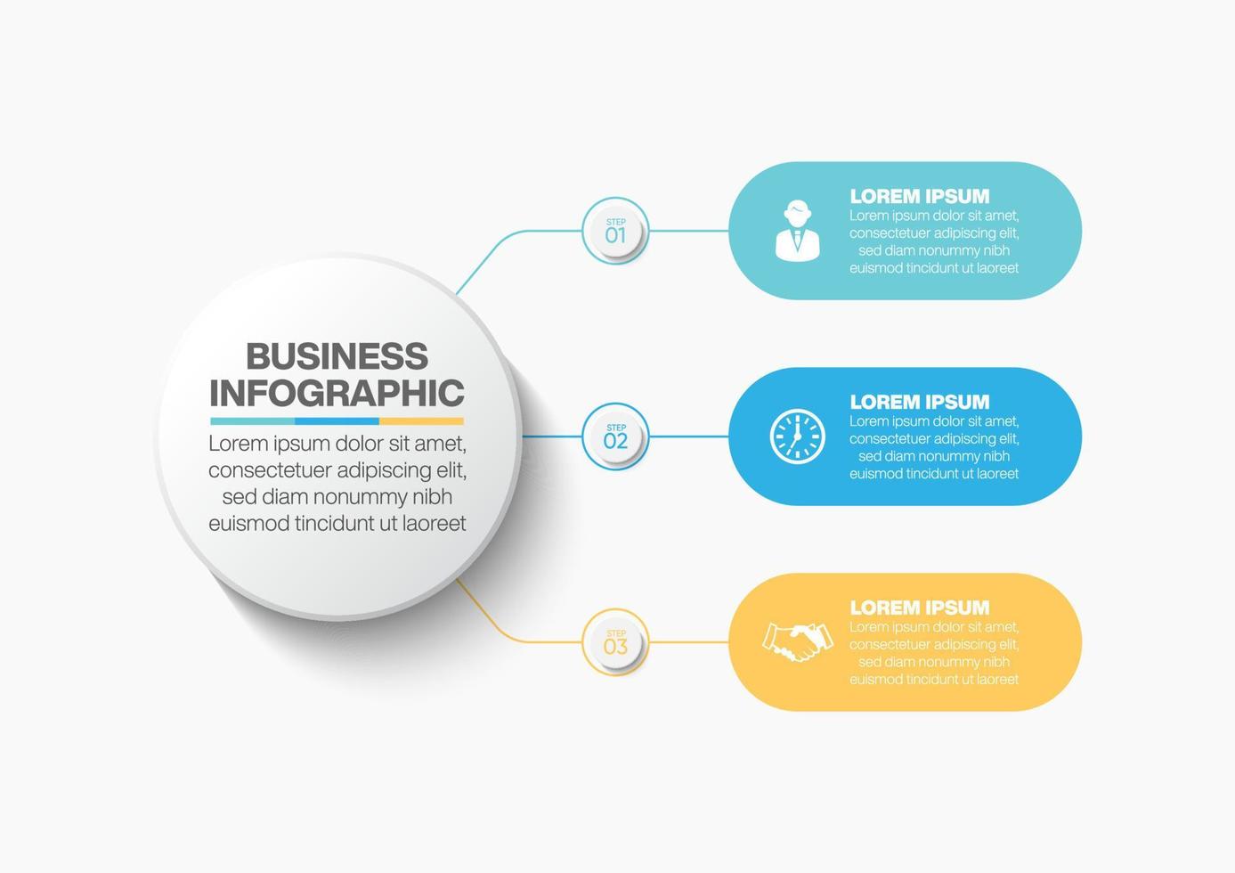 Präsentationsgeschäft Infografik Vorlage vektor