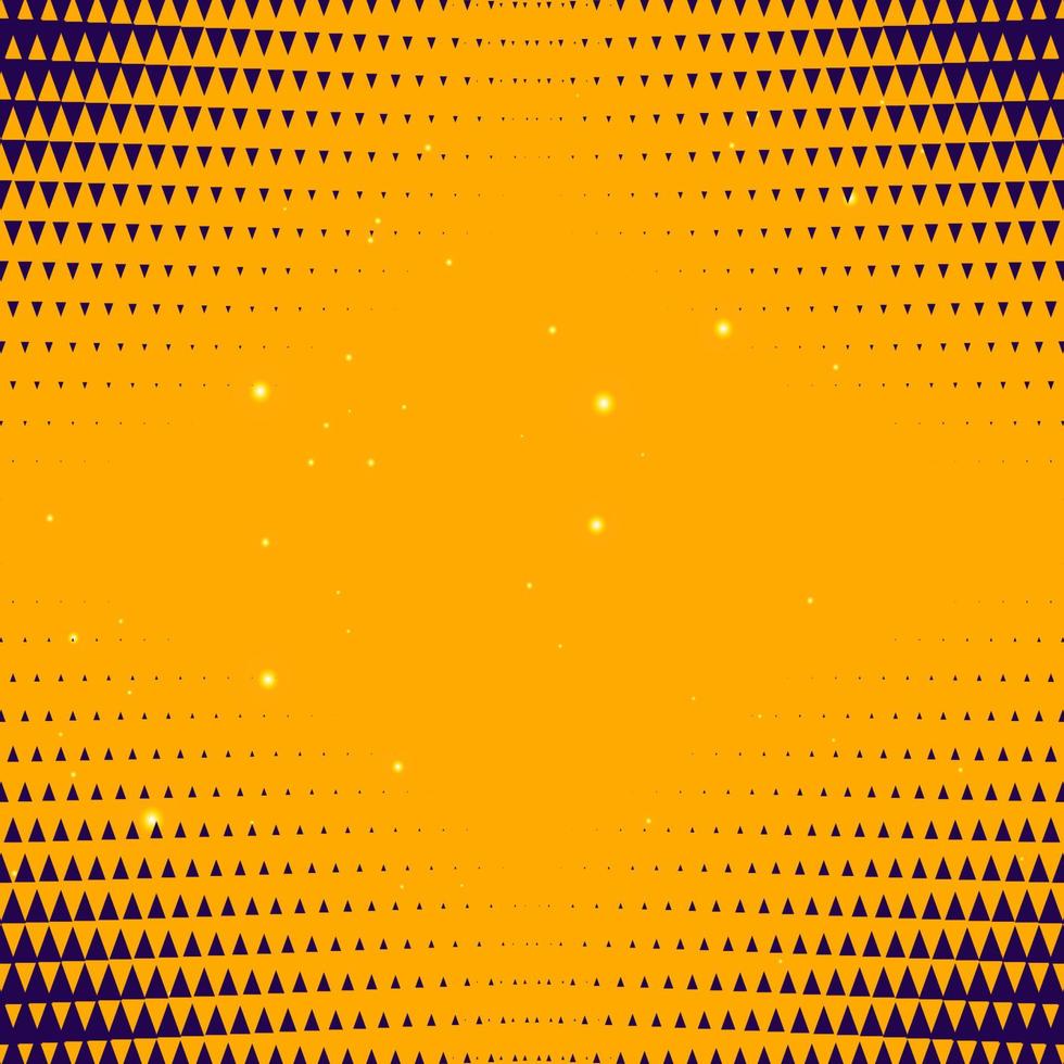 abstrakter gelber Hintergrund mit Dreieck-Halbtoneffekt vektor