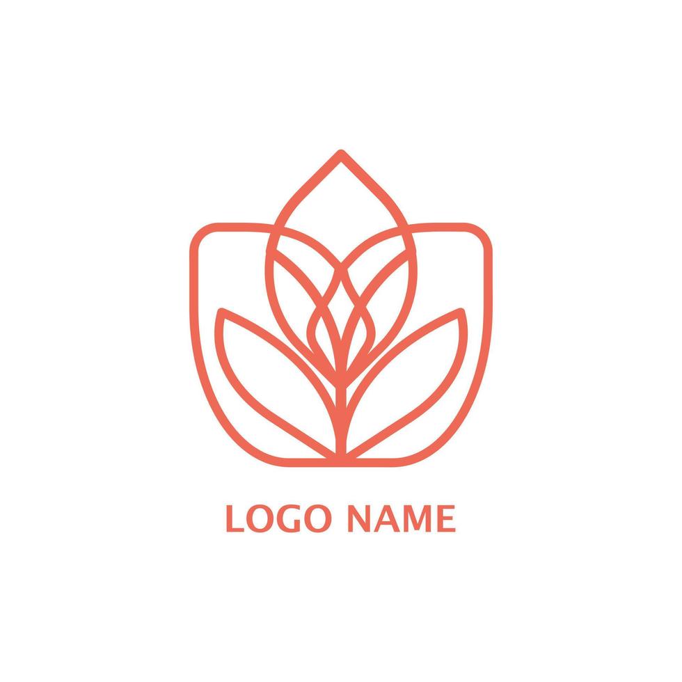 Blumenlogo-Design vektor