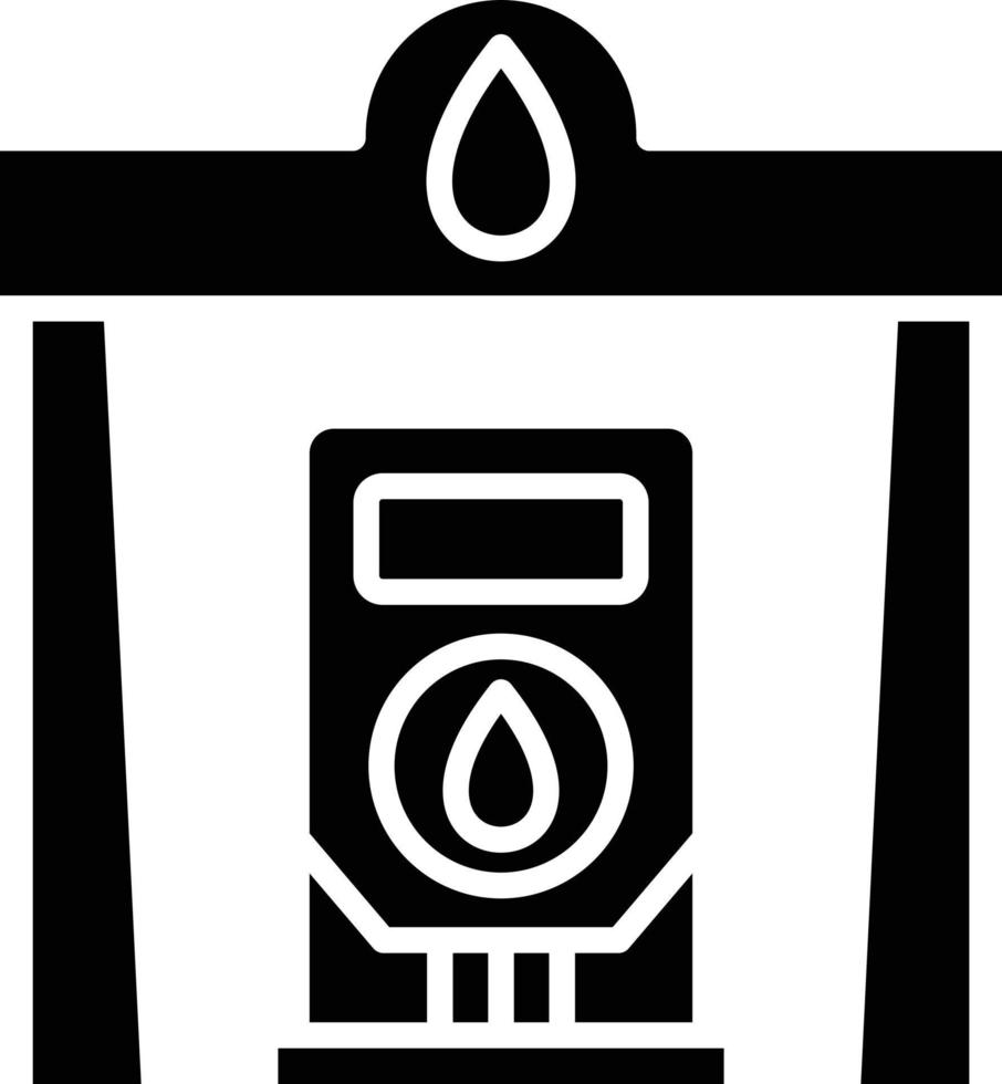 Symbolstil der Ölpumpe vektor