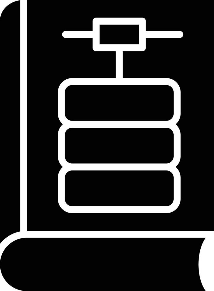 stil för biblioteksdatabasikon vektor