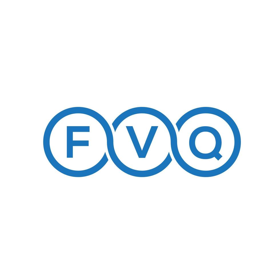 fvq brev logotyp design på svart bakgrund. fvq kreativa initialer brev logotyp koncept. fvq bokstavsdesign. vektor