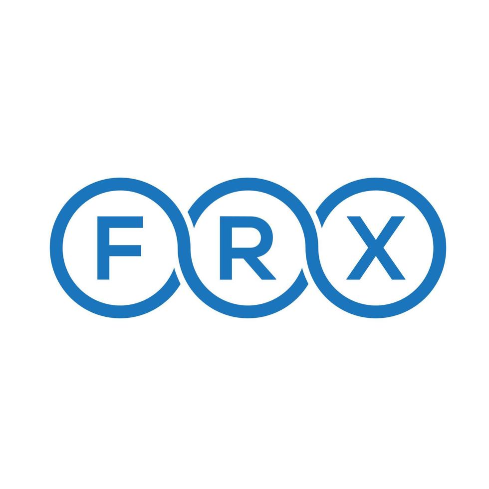 frx brev logotyp design på svart bakgrund. frx kreativa initialer brev logotyp koncept. frx bokstavsdesign. vektor