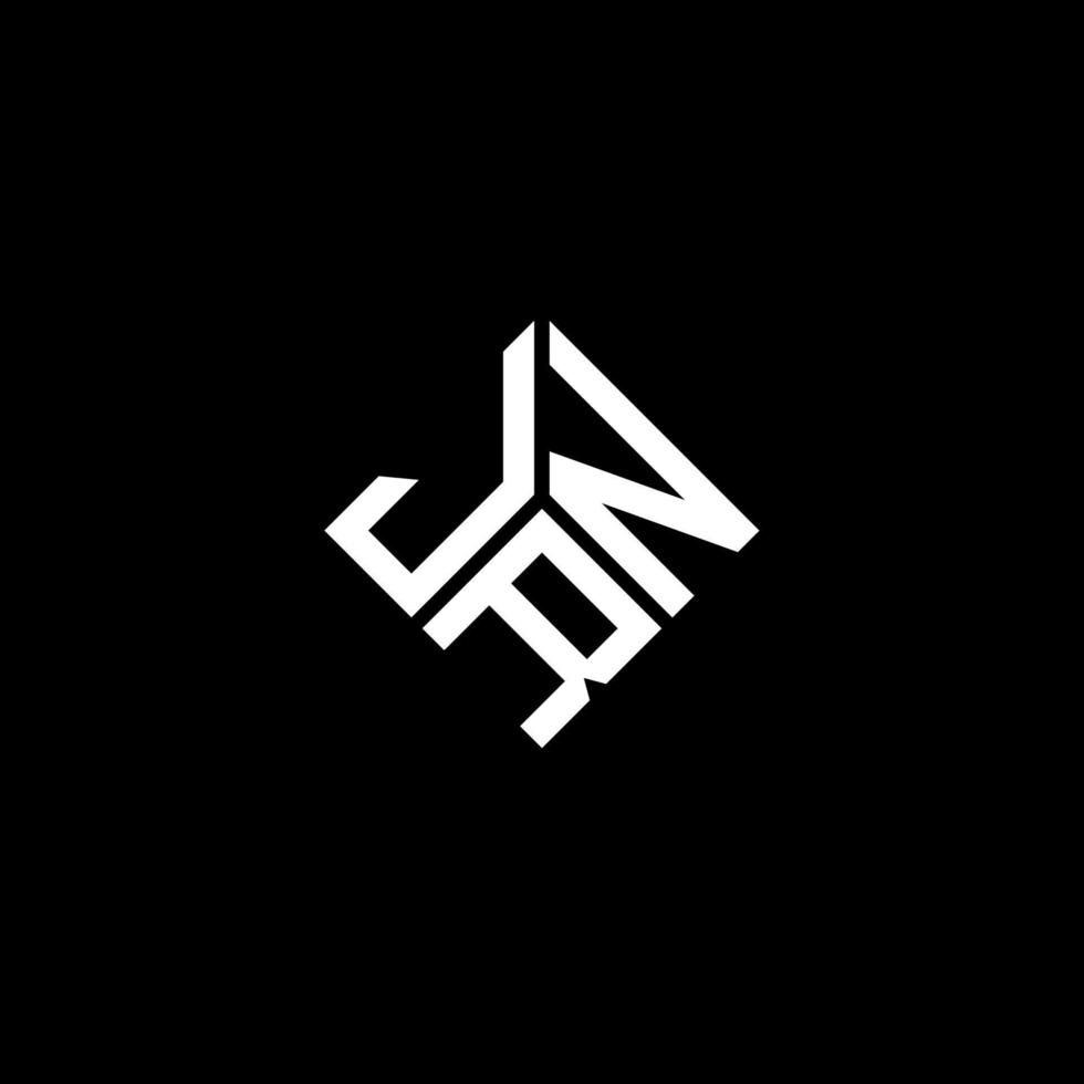 JRN-Brief-Logo-Design auf schwarzem Hintergrund. jrn kreatives Initialen-Buchstaben-Logo-Konzept. jrn Briefgestaltung. vektor