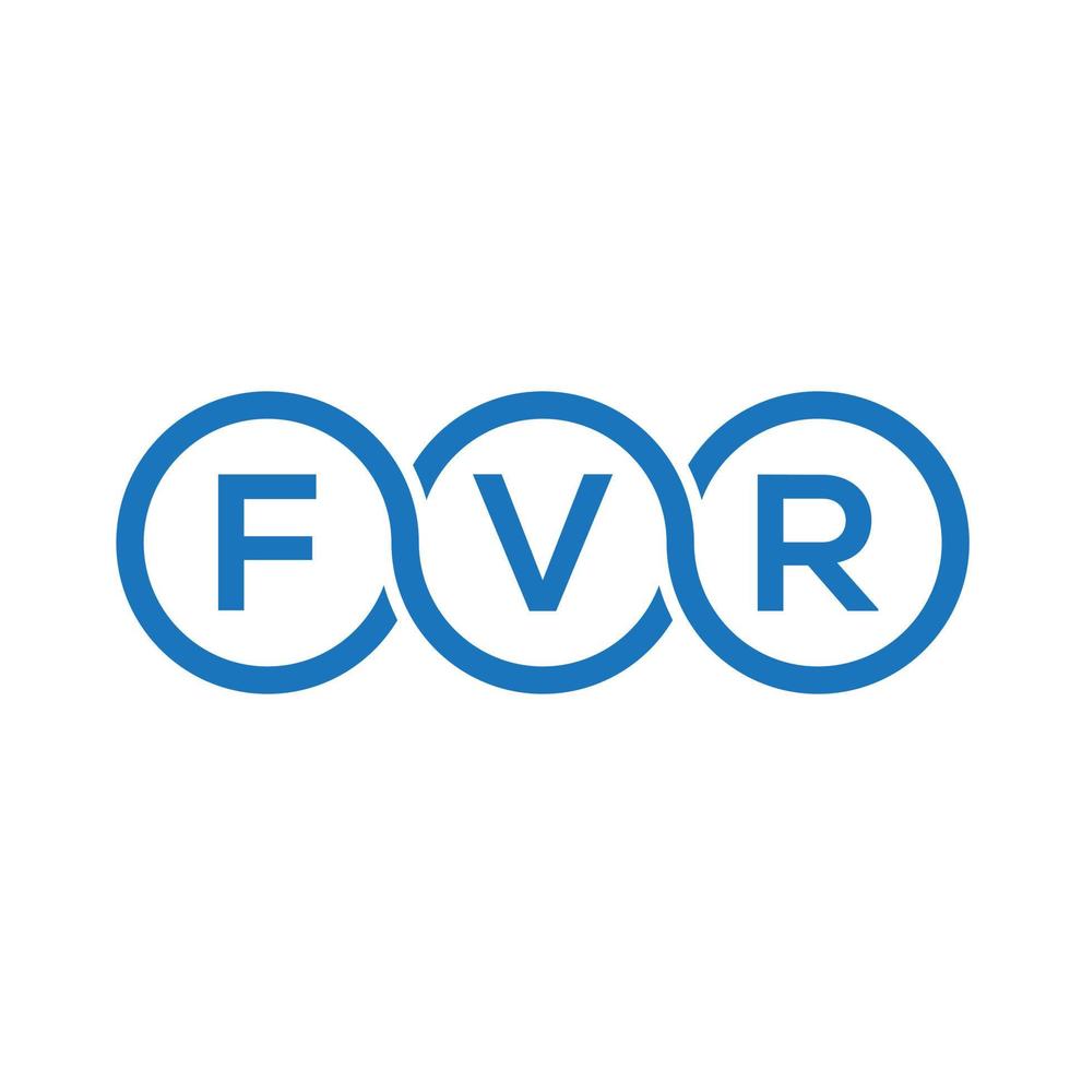 fvr brev logotyp design på svart bakgrund. fvr kreativa initialer brev logotyp koncept. fvr bokstavsdesign. vektor