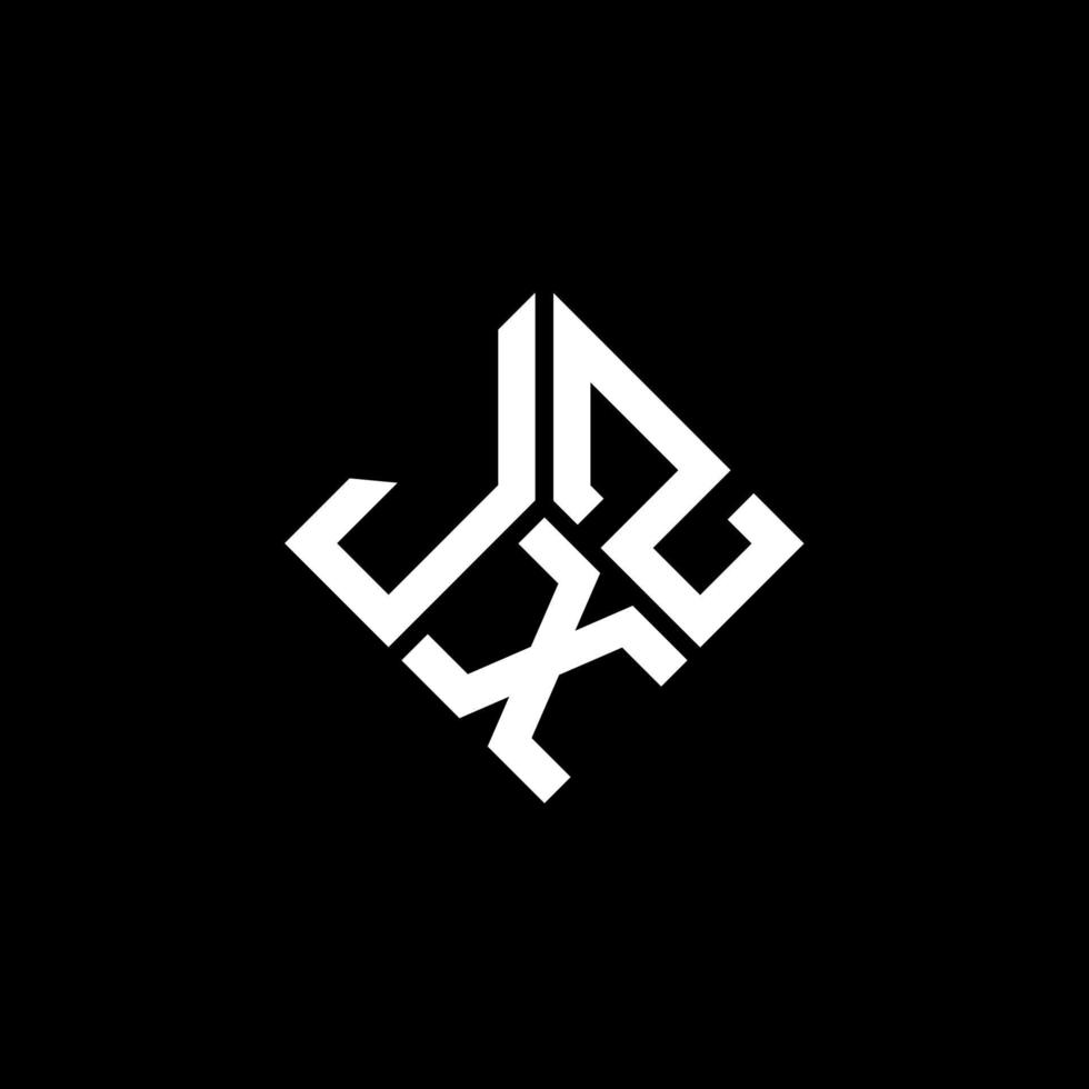 jxz brev logotyp design på svart bakgrund. jxz kreativa initialer brev logotyp koncept. jxz bokstavsdesign. vektor