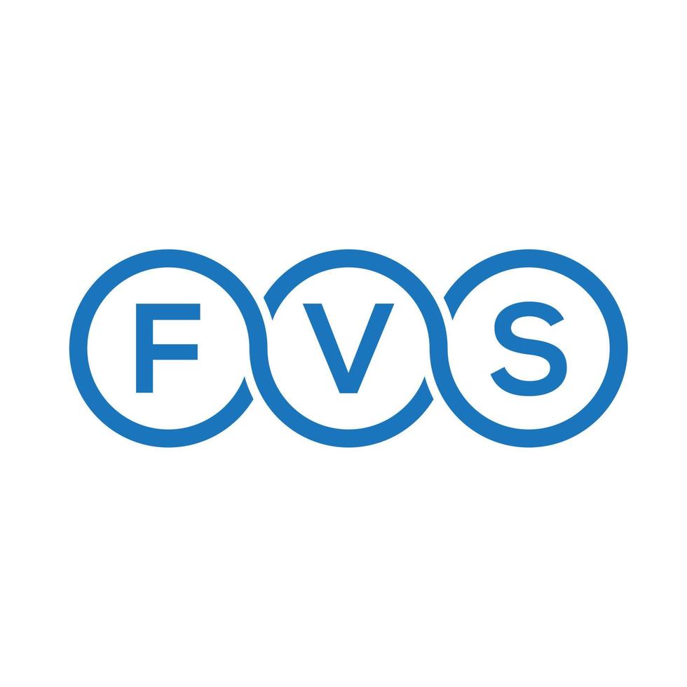 fvs brev logotyp design på svart bakgrund. fvs kreativa initialer bokstavslogotyp koncept. fvs bokstavsdesign. vektor