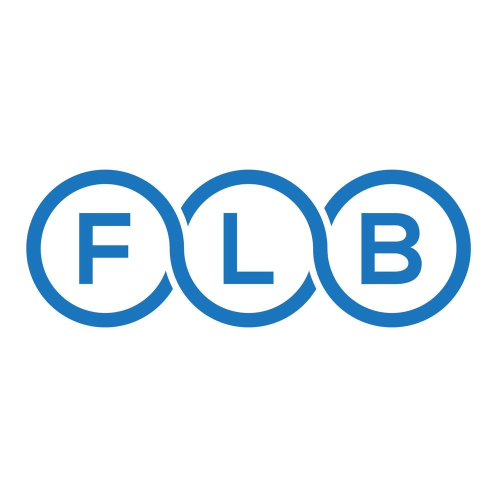 flb-Buchstaben-Logo-Design auf schwarzem Hintergrund. flb kreative Initialen schreiben Logo-Konzept. flb Briefgestaltung. vektor