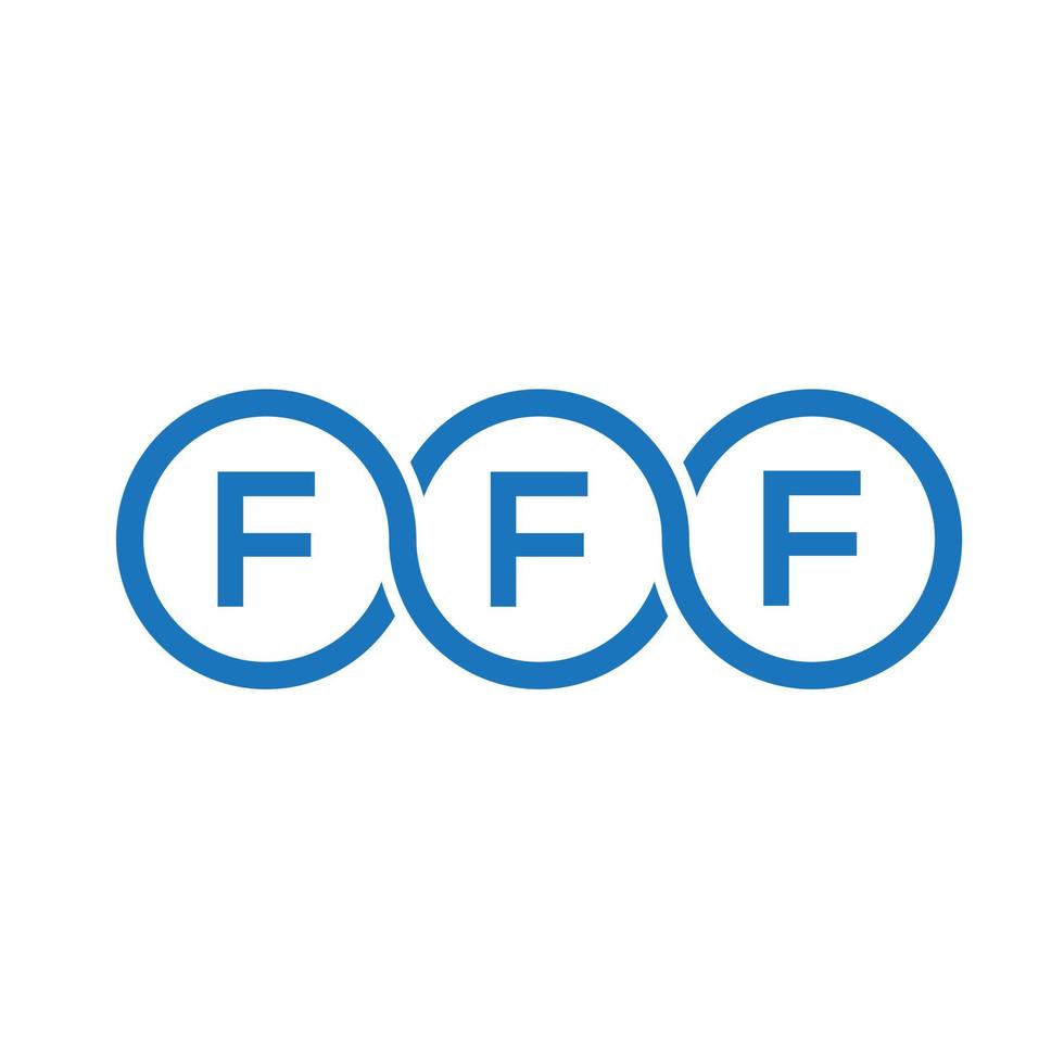 fff brev logotyp design på svart bakgrund. fff kreativa initialer brev logotyp koncept. fff bokstavsdesign. vektor
