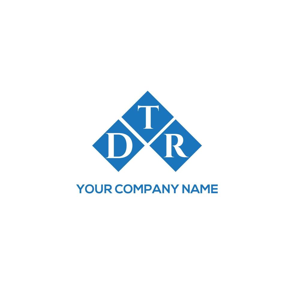 dtr-Brief-Logo-Design auf weißem Hintergrund. dtr kreatives Initialen-Brief-Logo-Konzept. dtr Briefgestaltung. vektor