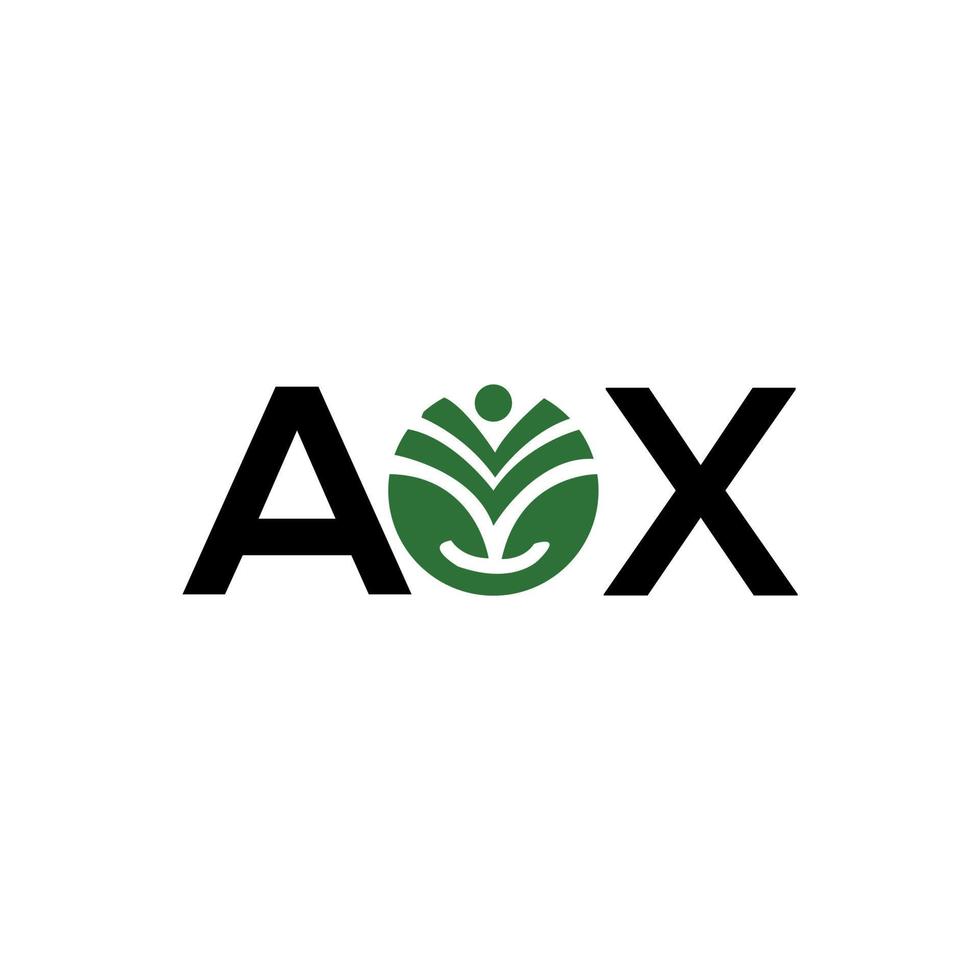 aox-Buchstaben-Logo-Design auf weißem Hintergrund. aox kreatives Initialen-Buchstaben-Logo-Konzept. aox Briefgestaltung. vektor