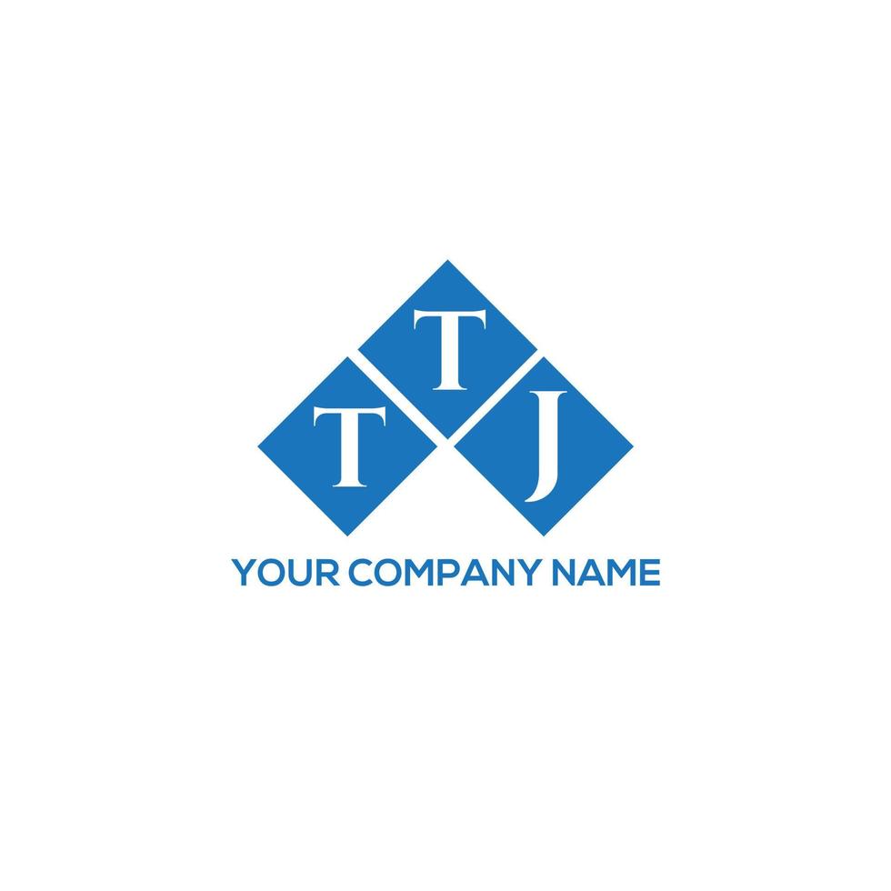 ttj-Brief-Logo-Design auf weißem Hintergrund. ttj kreative Initialen schreiben Logo-Konzept. ttj Briefgestaltung. vektor