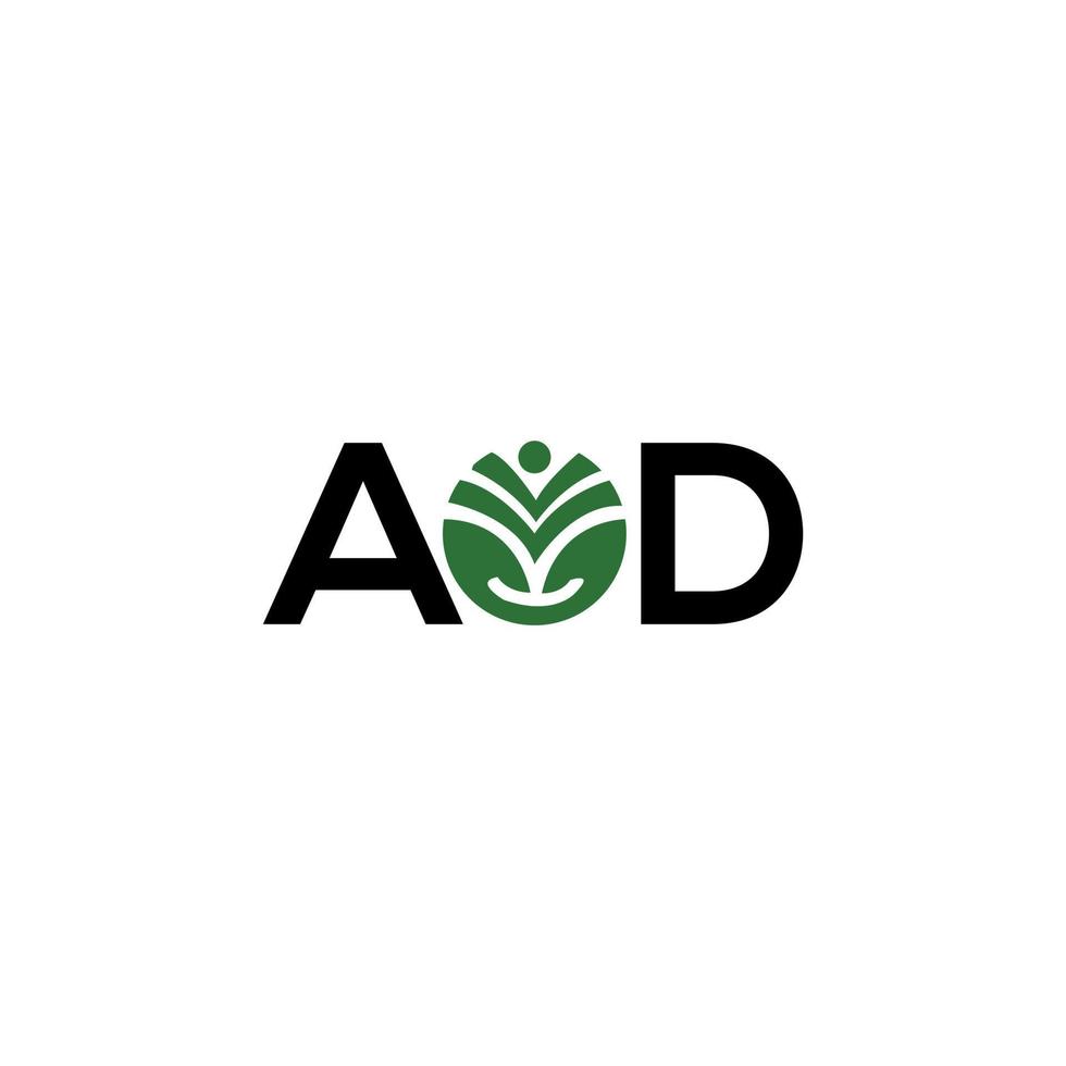 . aod kreatives Initialen-Buchstaben-Logo-Konzept. aod-Buchstaben-Design.aod-Buchstaben-Logo-Design auf weißem Hintergrund. aod kreatives Initialen-Buchstaben-Logo-Konzept. aod Briefgestaltung. vektor