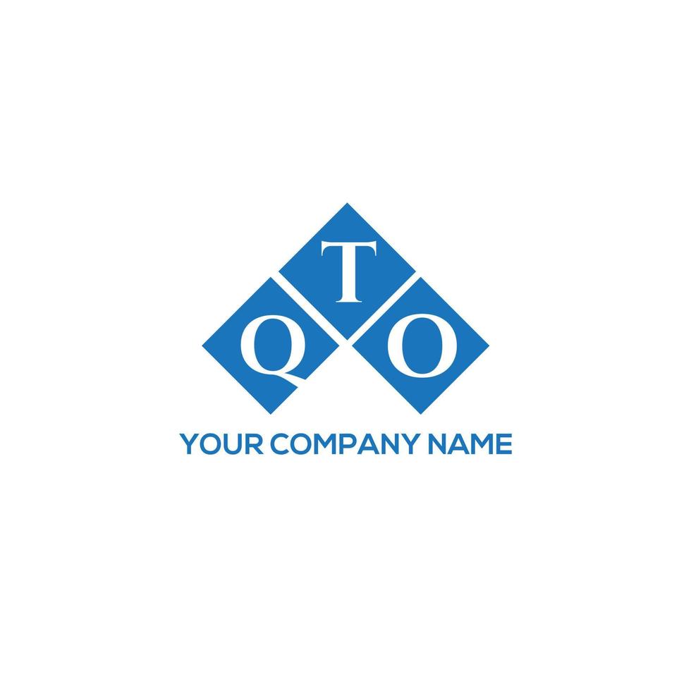 qto brev logotyp design på vit bakgrund. qto kreativa initialer bokstavslogotyp koncept. qto bokstavsdesign. vektor