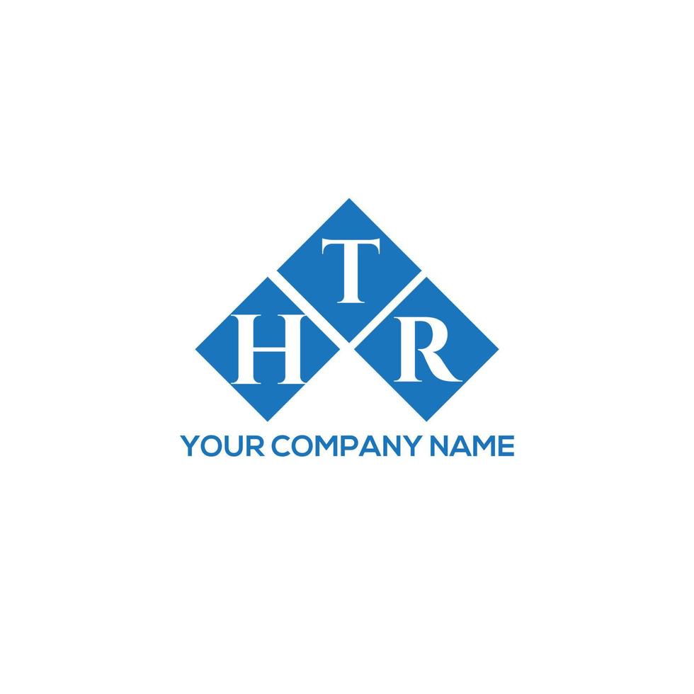 htr-Brief-Logo-Design auf weißem Hintergrund. htr kreative Initialen schreiben Logo-Konzept. htr Briefgestaltung. vektor