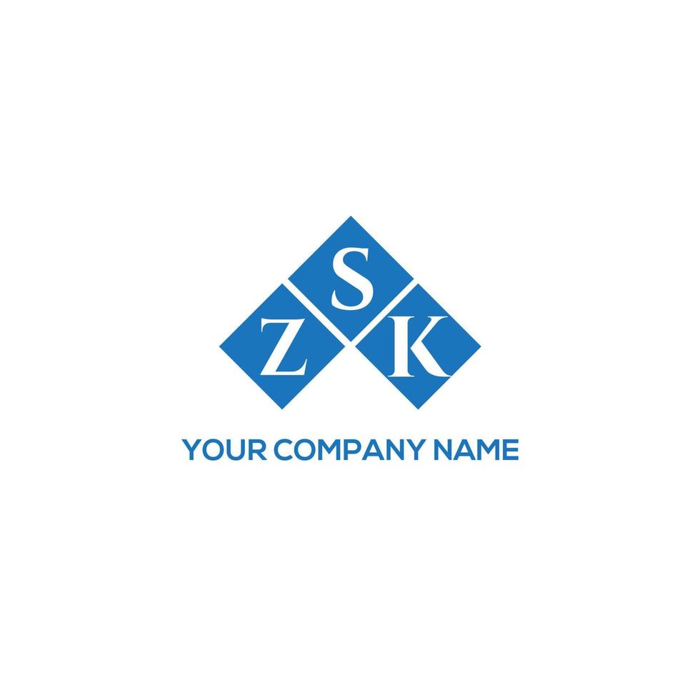 zsk brev logotyp design på vit bakgrund. zsk kreativa initialer brev logotyp koncept. zsk bokstavsdesign. vektor