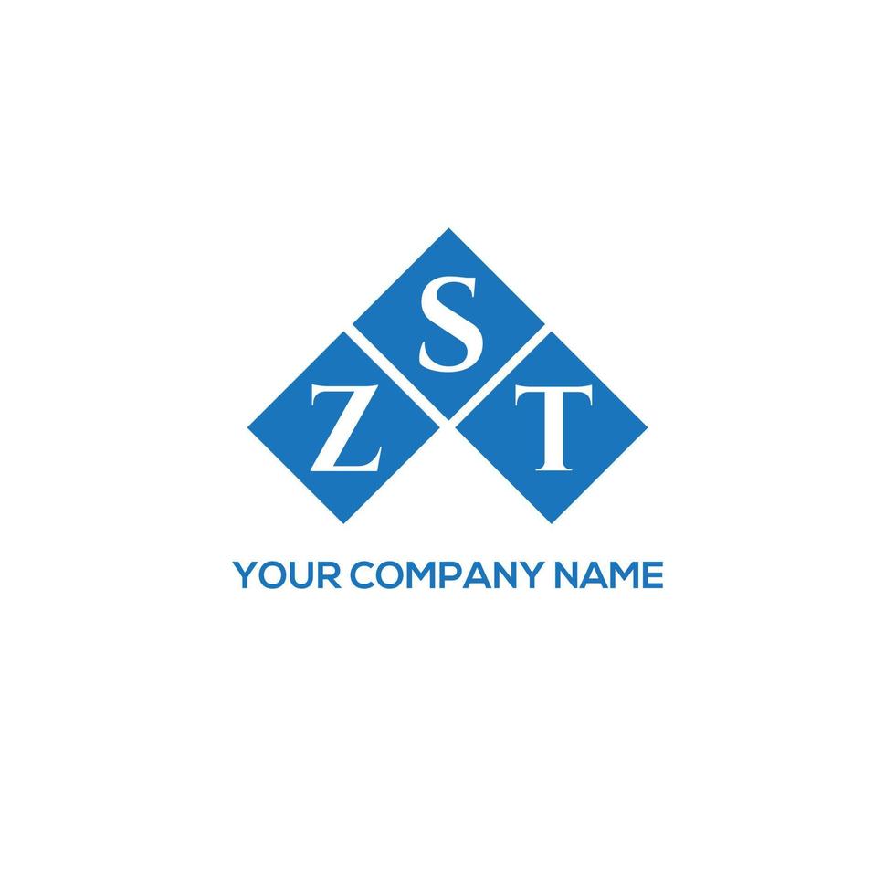 zst-Buchstaben-Logo-Design auf weißem Hintergrund. zst kreative Initialen schreiben Logo-Konzept. zst Briefgestaltung. vektor