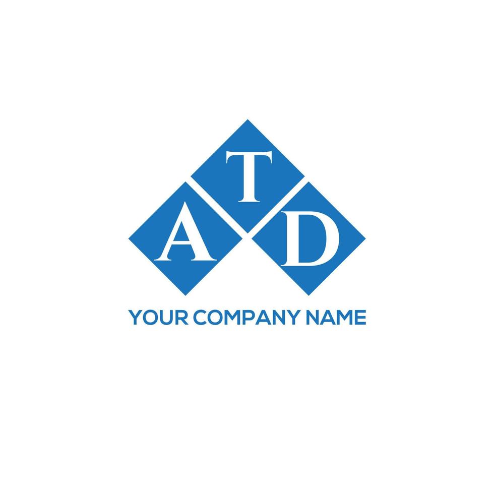 . atd kreatives Initialen-Buchstaben-Logo-Konzept. atd-Brief-Design.atd-Brief-Logo-Design auf weißem Hintergrund. atd kreatives Initialen-Buchstaben-Logo-Konzept. atd Briefgestaltung. vektor