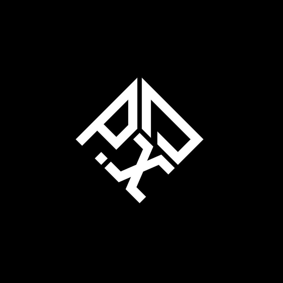 pxd-Buchstaben-Logo-Design auf schwarzem Hintergrund. pxd kreative Initialen schreiben Logo-Konzept. pxd-Briefgestaltung. vektor
