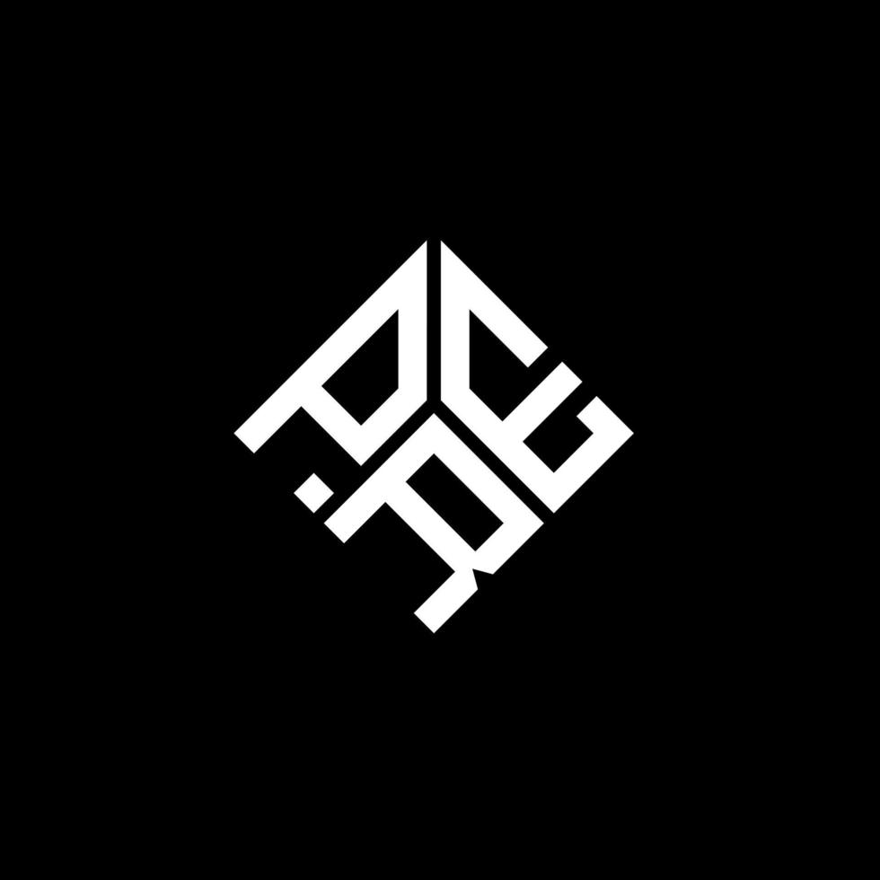 Pre-Letter-Logo-Design auf schwarzem Hintergrund. vorkreatives Initialen-Brief-Logo-Konzept. Pre-Letter-Design. vektor