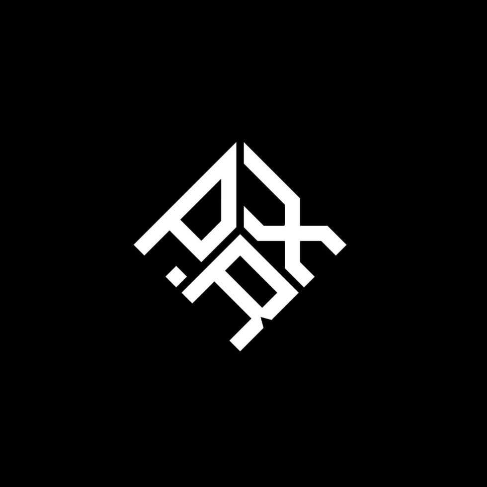 prx-Brief-Logo-Design auf schwarzem Hintergrund. prx kreative Initialen schreiben Logo-Konzept. prx Briefgestaltung. vektor