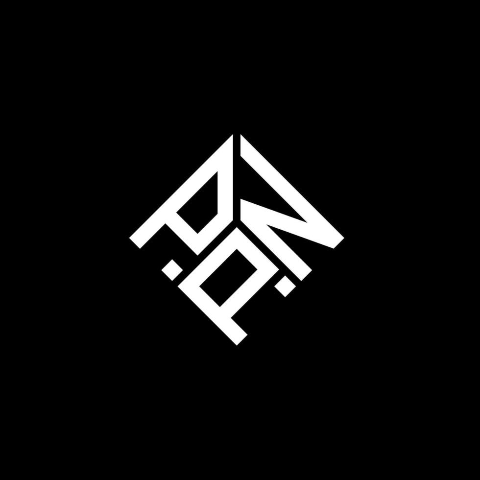 ppn-Buchstaben-Logo-Design auf schwarzem Hintergrund. ppn kreative Initialen schreiben Logo-Konzept. ppn Briefgestaltung. vektor