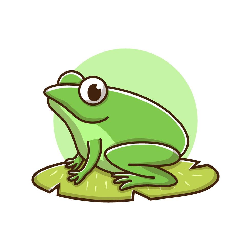 groda djur barn ritning tecknad. froggy amfibie maskot vektor illustration. zoo och djungel ikonen söt karaktär