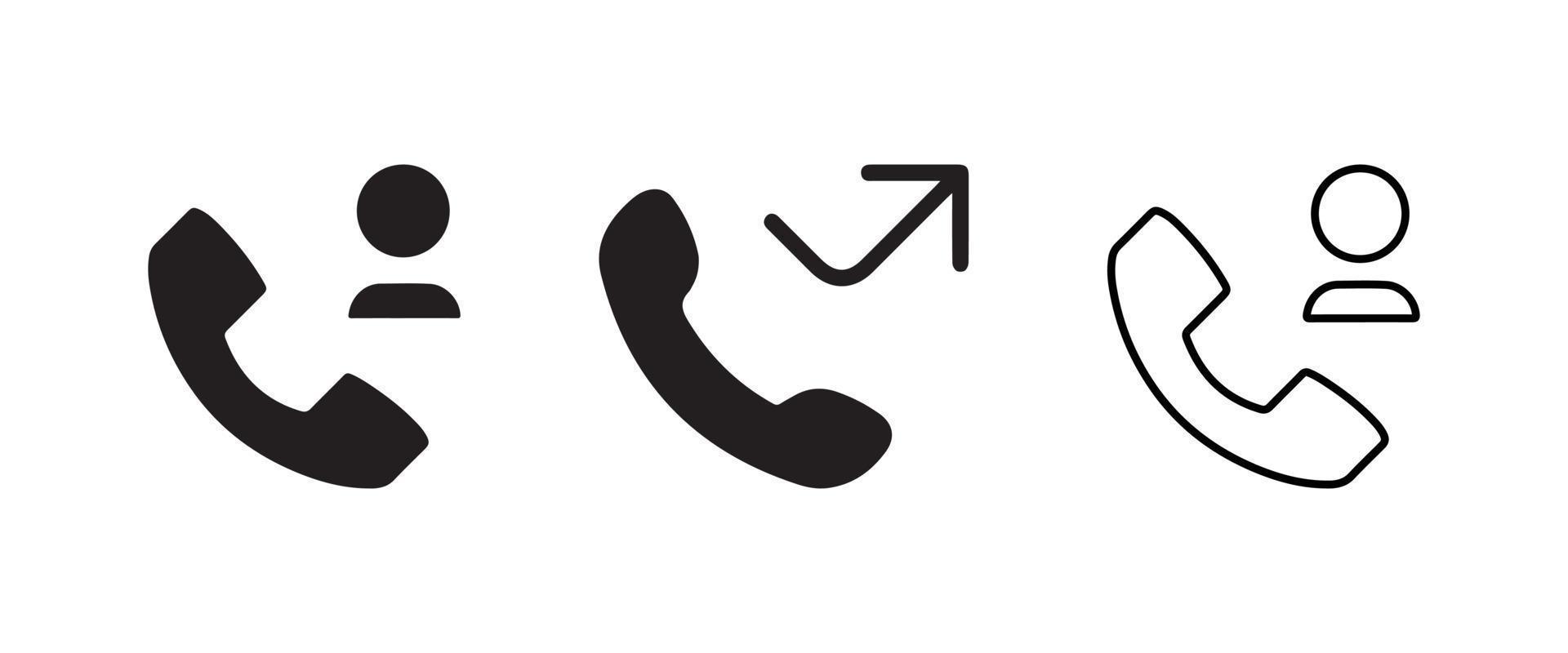 Telefon-Icon-Set vektor