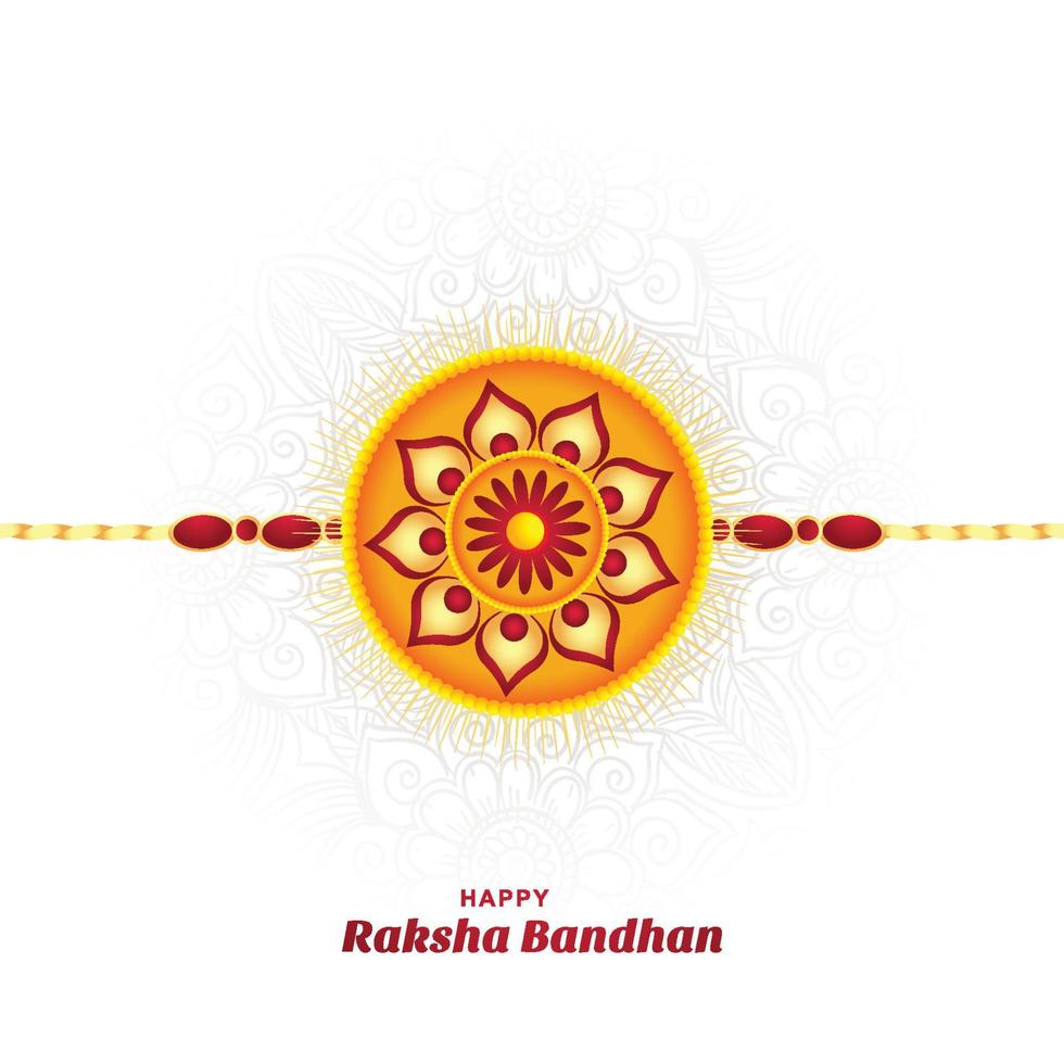 hinduistischer traditioneller raksha bandhan festivalkartenhintergrund vektor